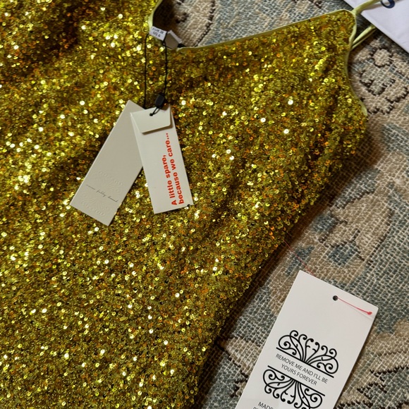 Never Fully Dressed Green Sequence Dress size 6 - Picture 2 of 8